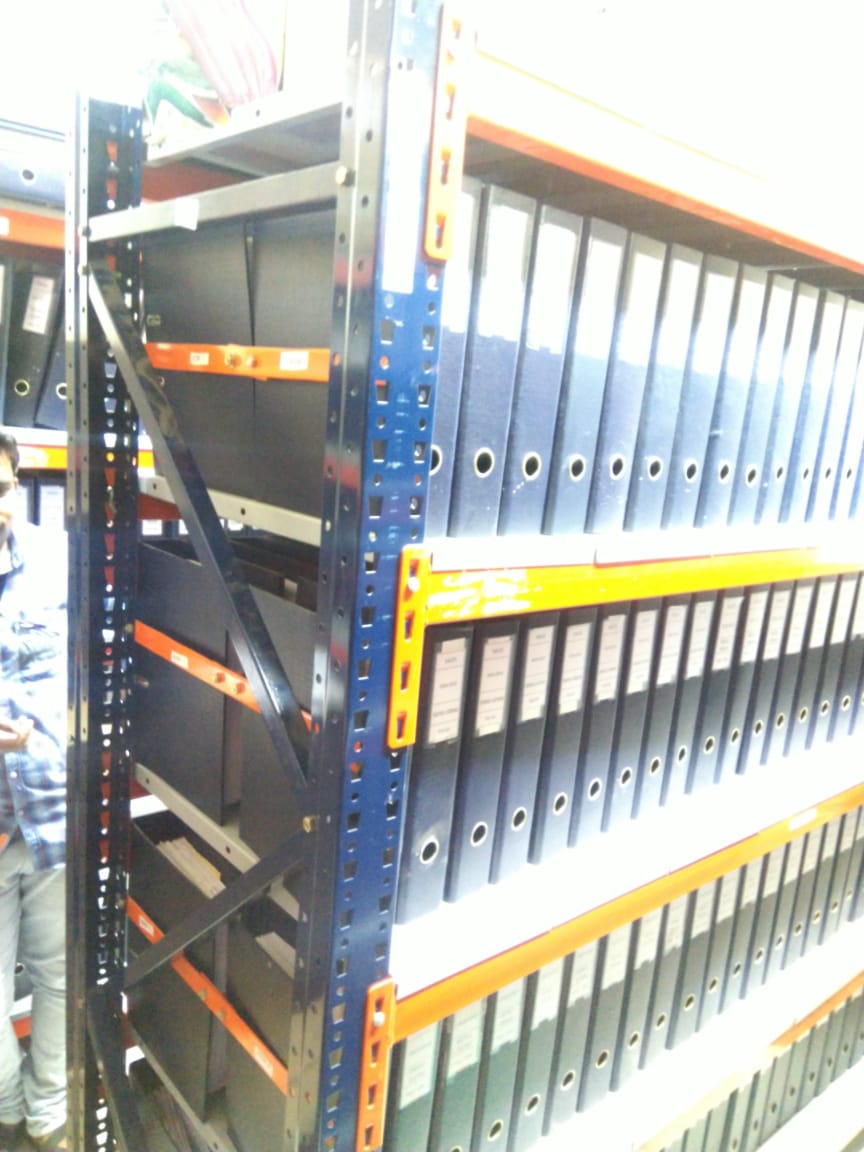 Industrial file and component storage rack